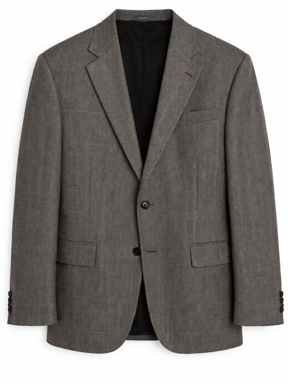 Haggar Imperial Mens Gray Glen Plaid 2 Button Blazer Sport Coat Made USA